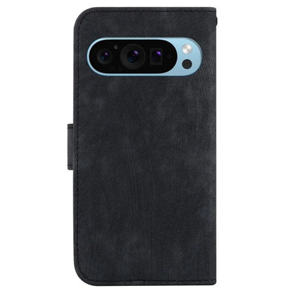For Google Pixel 9 Pro Case Cute Tiger Imprint Leather Wallet Drop-proof Phone Cover