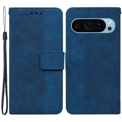 For Google Pixel 9 Pro Cell Phone Case Imprinted Leather Wallet Stand Shockproof Cover