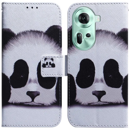 For Oppo Reno11 5G (Global) Wallet Case Pattern Printing Mobile Phone Leather Shell