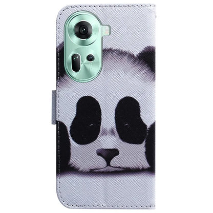 For Oppo Reno11 5G (Global) Wallet Case Pattern Printing Mobile Phone Leather Shell