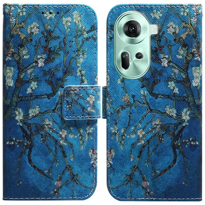 For Oppo Reno11 5G (Global) Wallet Case Pattern Printing Mobile Phone Leather Shell