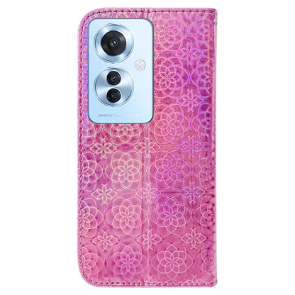 For Oppo Reno11 F 5G / F25 Pro 5G PU Leather+TPU Phone Case Dazzling Flower Wallet Cover