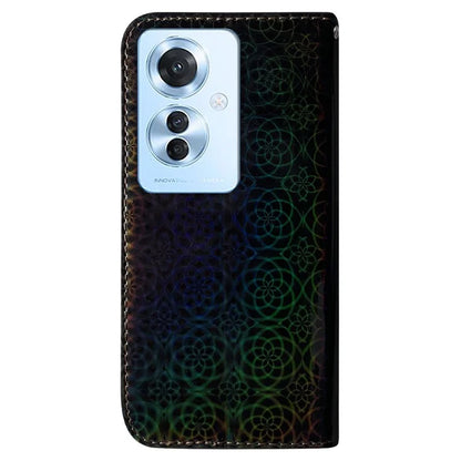 For Oppo Reno11 F 5G / F25 Pro 5G PU Leather+TPU Phone Case Dazzling Flower Wallet Cover