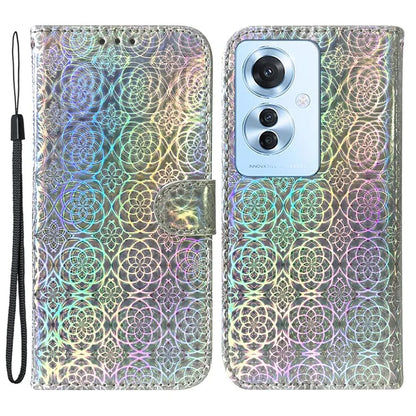 For Oppo Reno11 F 5G / F25 Pro 5G PU Leather+TPU Phone Case Dazzling Flower Wallet Cover