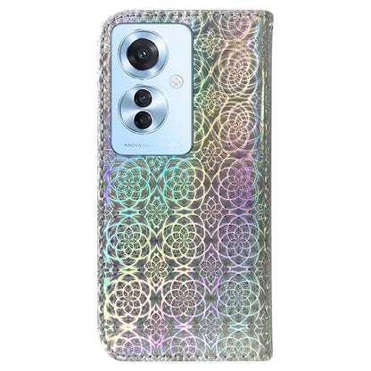 For Oppo Reno11 F 5G / F25 Pro 5G PU Leather+TPU Phone Case Dazzling Flower Wallet Cover