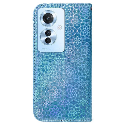 For Oppo Reno11 F 5G / F25 Pro 5G PU Leather+TPU Phone Case Dazzling Flower Wallet Cover