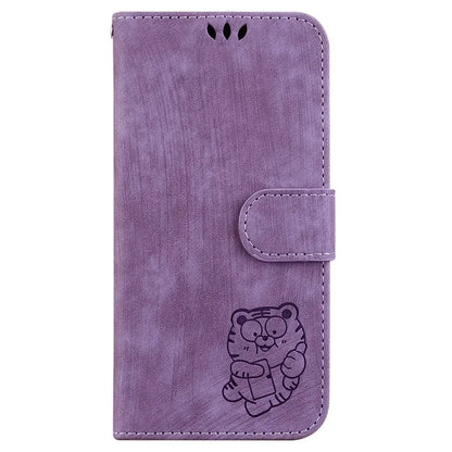 For Oppo Reno11 F 5G / F25 Pro 5G Cell Phone Case Lovely Tiger Imprinted Leather Anti-scratch Cover