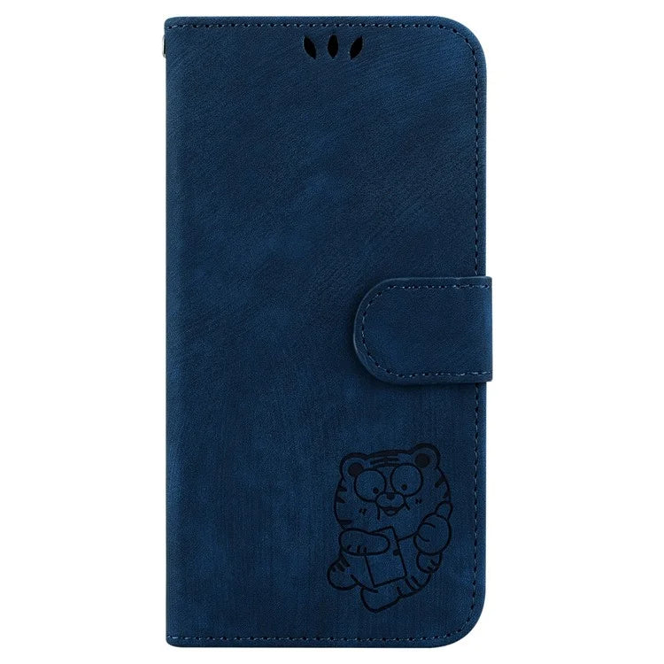 For Oppo Reno11 F 5G / F25 Pro 5G Cell Phone Case Lovely Tiger Imprinted Leather Anti-scratch Cover