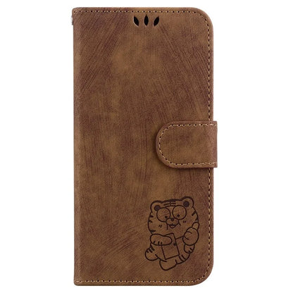 For Oppo Reno11 F 5G / F25 Pro 5G Cell Phone Case Lovely Tiger Imprinted Leather Anti-scratch Cover