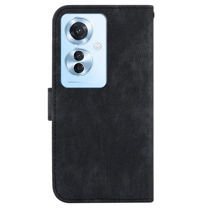 For Oppo Reno11 F 5G / F25 Pro 5G Cell Phone Case Lovely Tiger Imprinted Leather Anti-scratch Cover