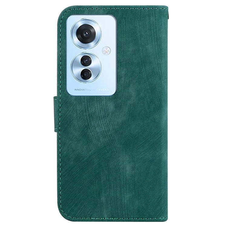 For Oppo Reno11 F 5G / F25 Pro 5G Cell Phone Case Lovely Tiger Imprinted Leather Anti-scratch Cover