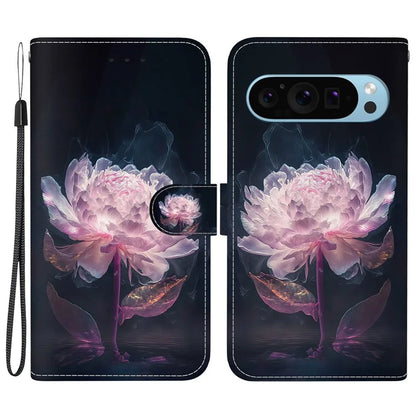 Stand Case for Google Pixel 9 , Pattern Printing PU Leather + TPU Phone Cover