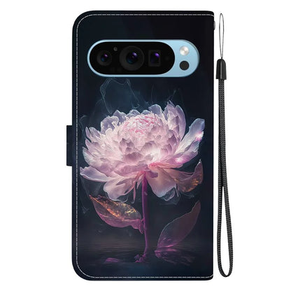 Stand Case for Google Pixel 9 , Pattern Printing PU Leather + TPU Phone Cover