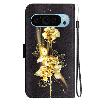 Stand Case for Google Pixel 9 , Pattern Printing PU Leather + TPU Phone Cover