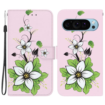 Stand Case for Google Pixel 9 , Pattern Printing PU Leather + TPU Phone Cover