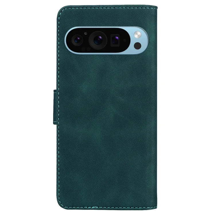 For Google Pixel 9 Wallet Case PU Leather + TPU Cell Phone Stand Cover