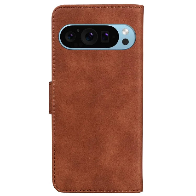 For Google Pixel 9 Wallet Case PU Leather + TPU Cell Phone Stand Cover