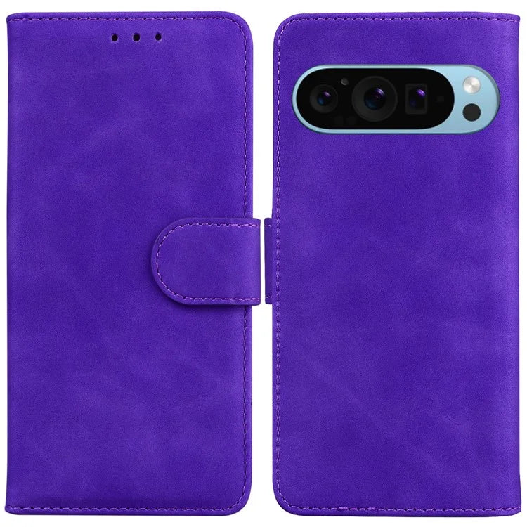 For Google Pixel 9 Wallet Case PU Leather + TPU Cell Phone Stand Cover