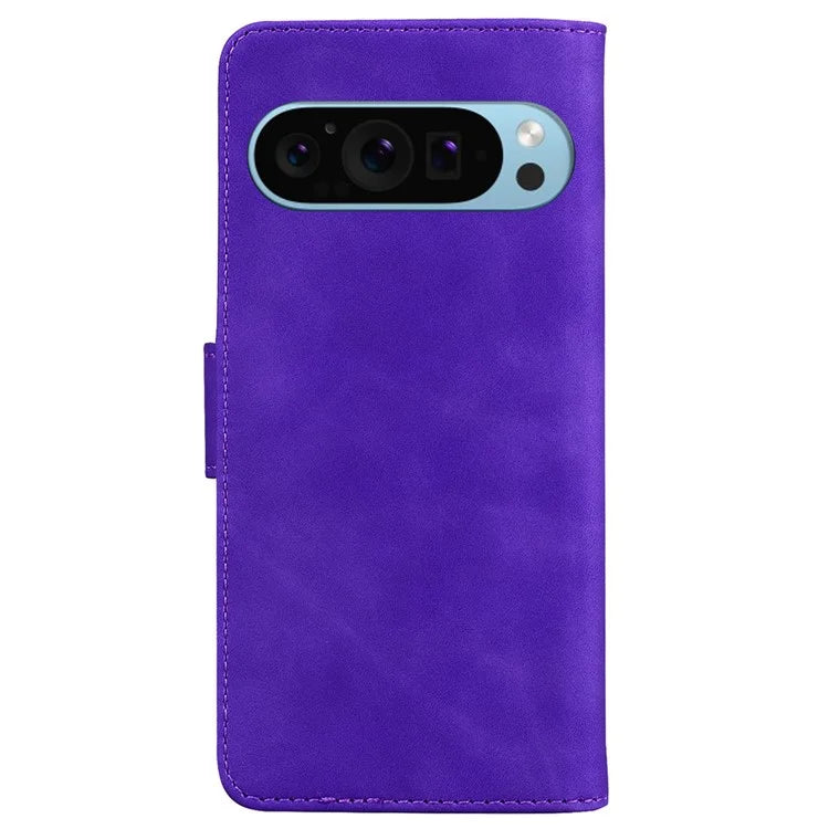 For Google Pixel 9 Wallet Case PU Leather + TPU Cell Phone Stand Cover