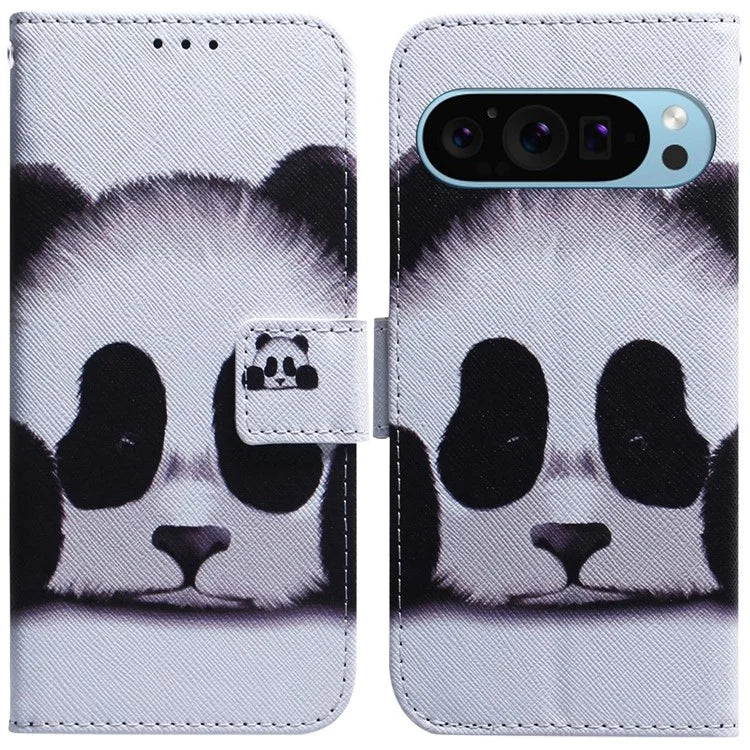For Google Pixel 9 Phone Case Pattern Printing Wallet Design Leather Shell