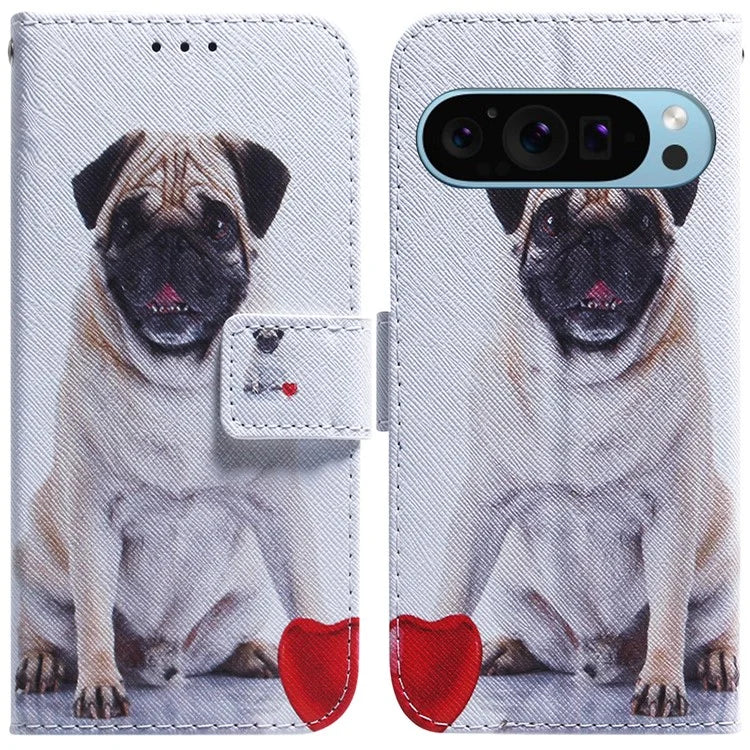 For Google Pixel 9 Phone Case Pattern Printing Wallet Design Leather Shell