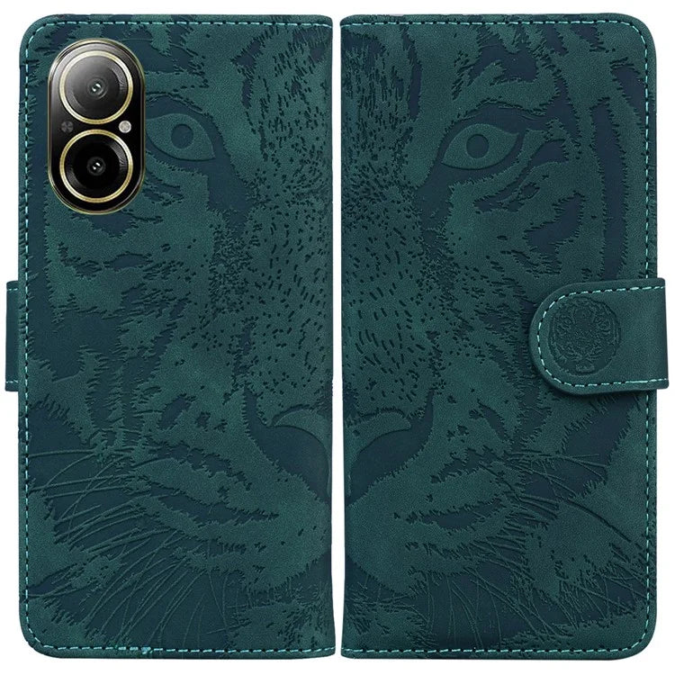 For Realme C67 4G Cell Phone Cover Tiger Imprinted Pattern Phone Case