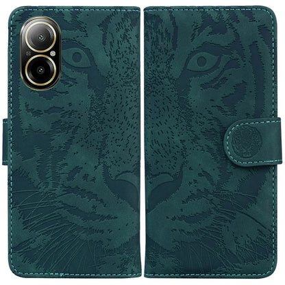 For Realme C67 4G Cell Phone Cover Tiger Imprinted Pattern Phone Case
