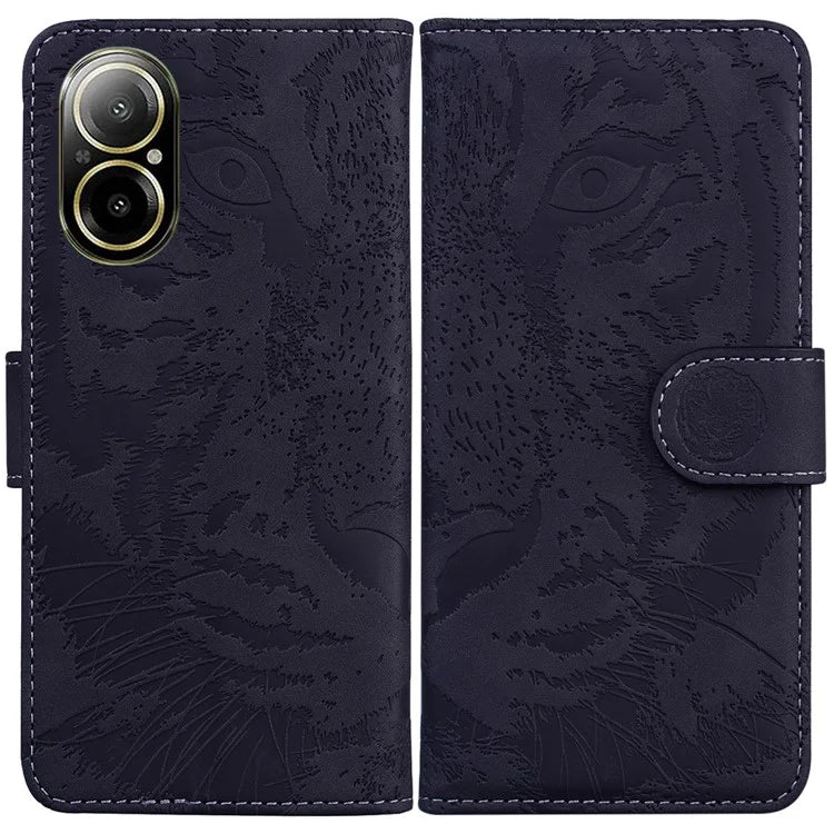 For Realme C67 4G Cell Phone Cover Tiger Imprinted Pattern Phone Case