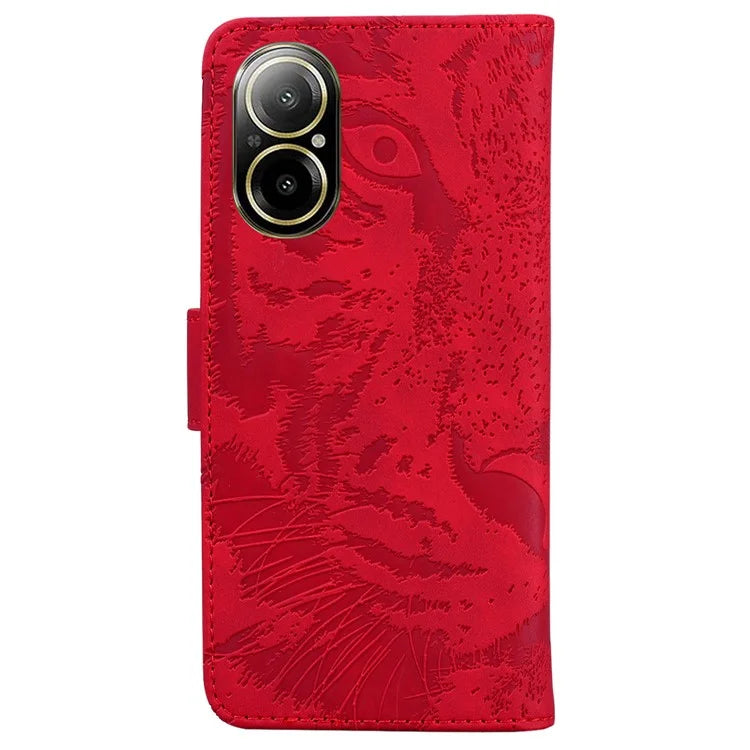 For Realme C67 4G Cell Phone Cover Tiger Imprinted Pattern Phone Case