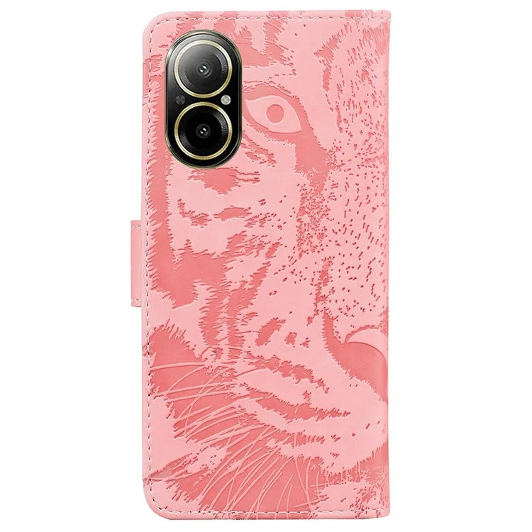 For Realme C67 4G Cell Phone Cover Tiger Imprinted Pattern Phone Case