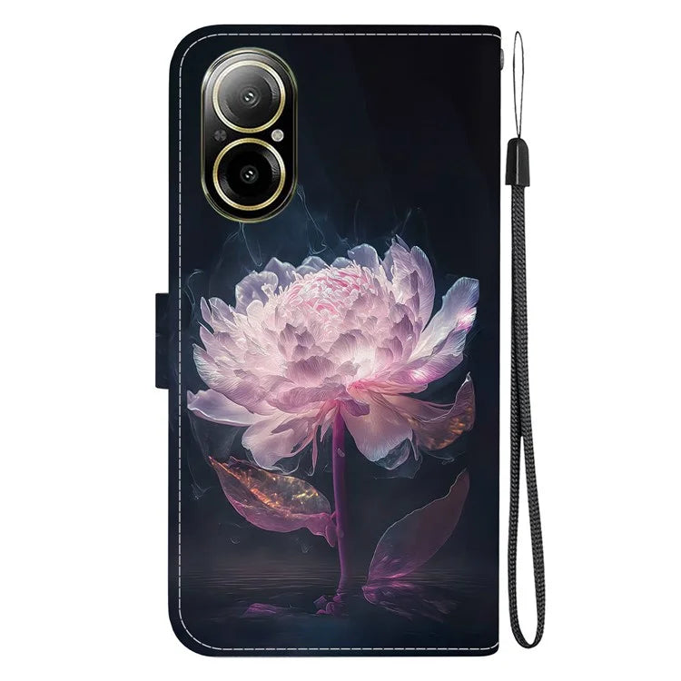 For Realme C67 4G Case Folio Leather Wallet Pattern Phone Cover
