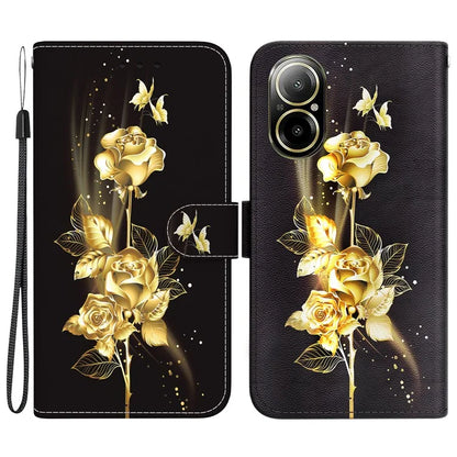 For Realme C67 4G Case Folio Leather Wallet Pattern Phone Cover