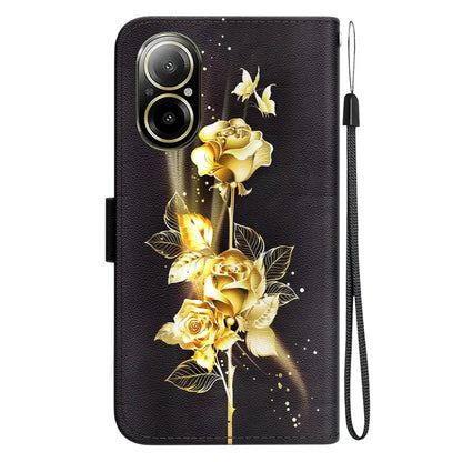 For Realme C67 4G Case Folio Leather Wallet Pattern Phone Cover