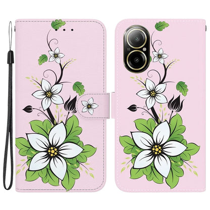 For Realme C67 4G Case Folio Leather Wallet Pattern Phone Cover