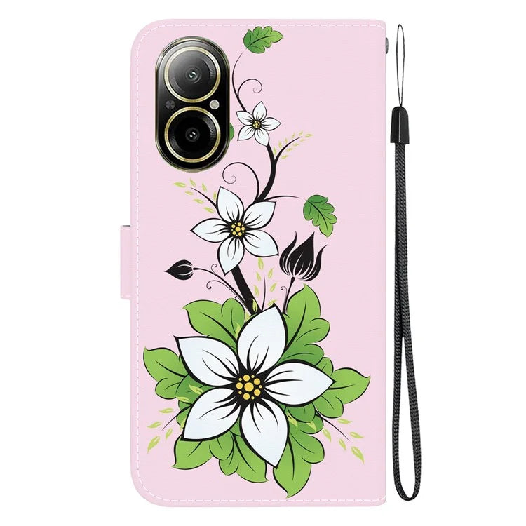 For Realme C67 4G Case Folio Leather Wallet Pattern Phone Cover