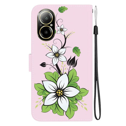 For Realme C67 4G Case Folio Leather Wallet Pattern Phone Cover
