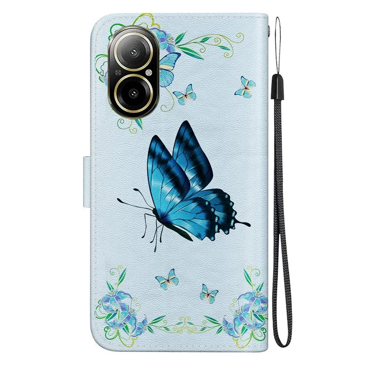 For Realme C67 4G Case Folio Leather Wallet Pattern Phone Cover