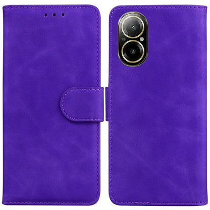 For Realme C67 4G Case Solid Color Leather Folio Wallet Phone Cover