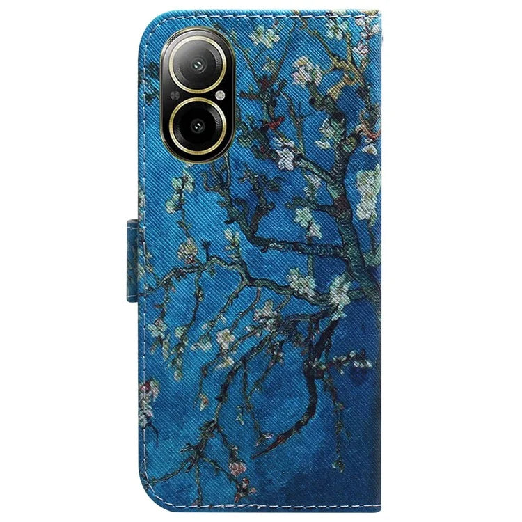 For Realme C67 4G Leather Case Pattern Printing Full Protection Phone Cover