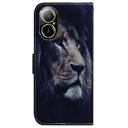 For Realme C67 4G Leather Case Pattern Printing Full Protection Phone Cover