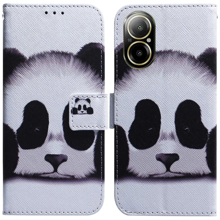 For Realme C67 4G Leather Case Pattern Printing Full Protection Phone Cover