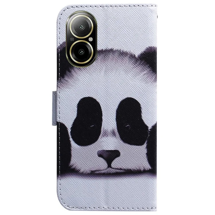 For Realme C67 4G Leather Case Pattern Printing Full Protection Phone Cover