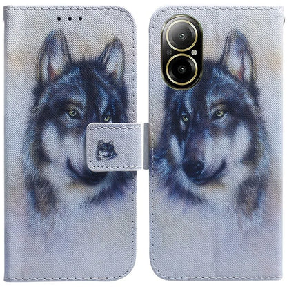 For Realme C67 4G Leather Case Pattern Printing Full Protection Phone Cover