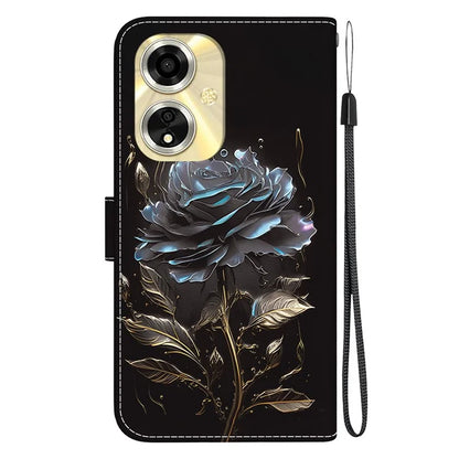 For Oppo A59 5G / A2m 5G Case Stand Hand Strap Leather Pattern Phone Cover