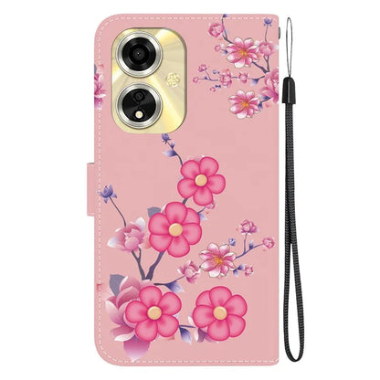 For Oppo A59 5G / A2m 5G Case Stand Hand Strap Leather Pattern Phone Cover