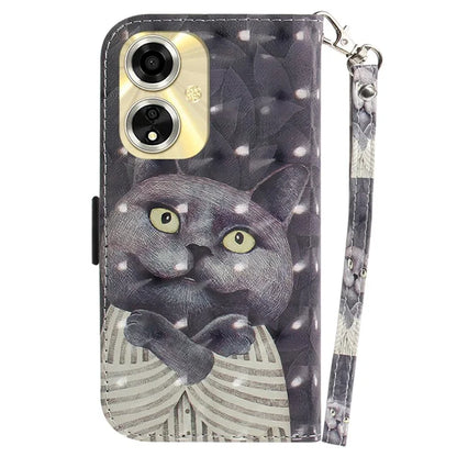 For Oppo A59 5G / A2m 5G Wallet Phone Case Pattern Printed Leather Flip Cover with Strap