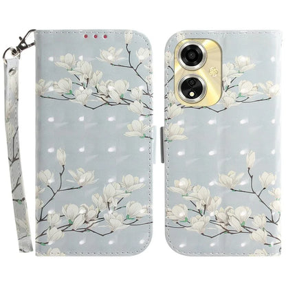 For Oppo A59 5G / A2m 5G Wallet Phone Case Pattern Printed Leather Flip Cover with Strap