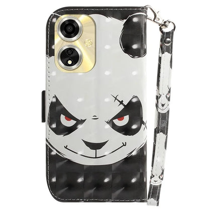 For Oppo A59 5G / A2m 5G Wallet Phone Case Pattern Printed Leather Flip Cover with Strap