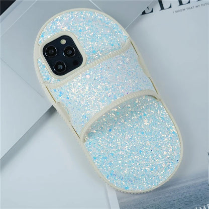 For iPhone 15 Pro Max Kickstand Case Slipper Style Soft TPU Phone Case