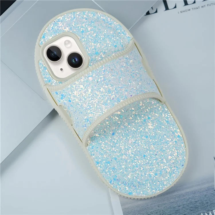 For iPhone 14 TPU Case Slipper Style Kickstand Shockproof Phone Cover